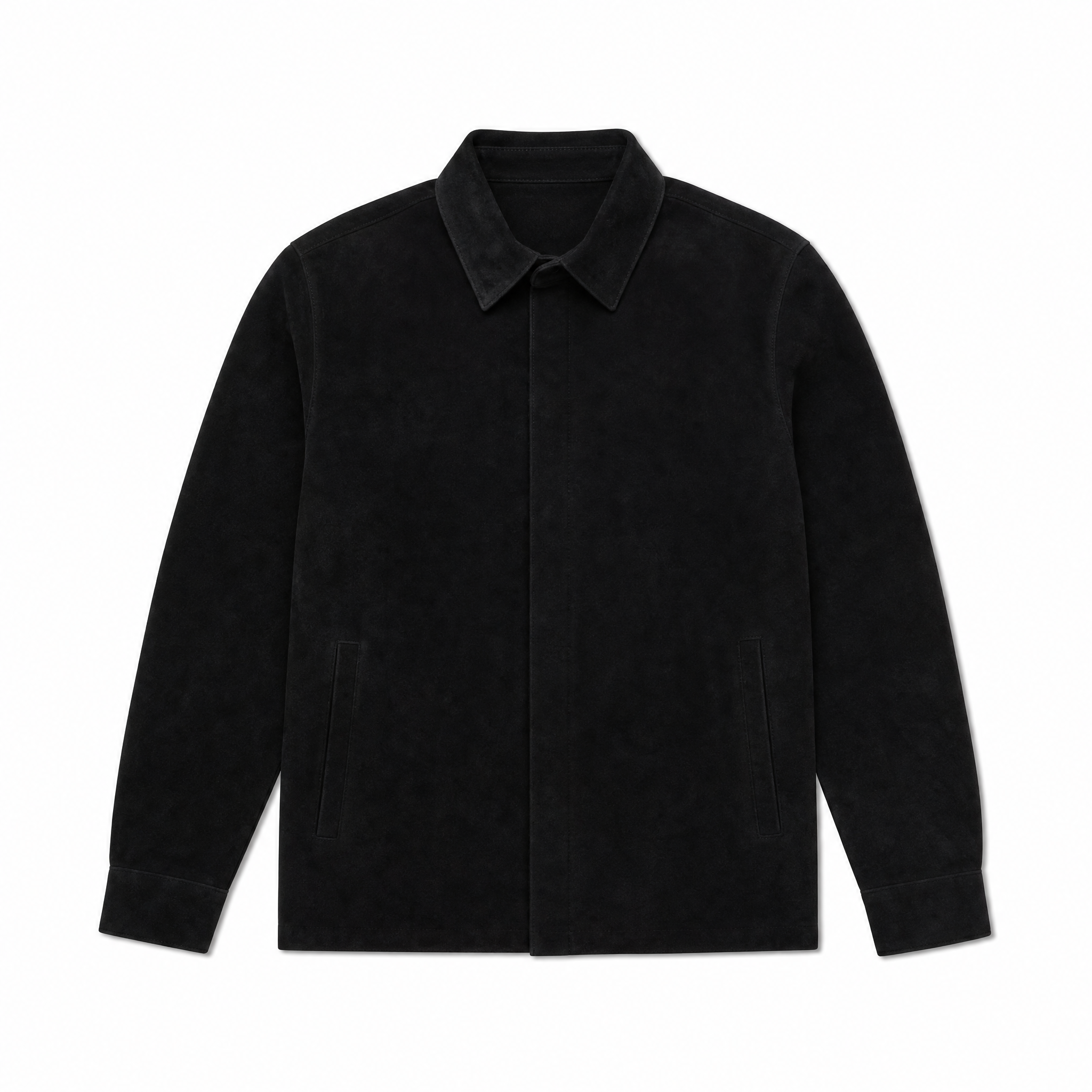 Black Suede Dress Shirt